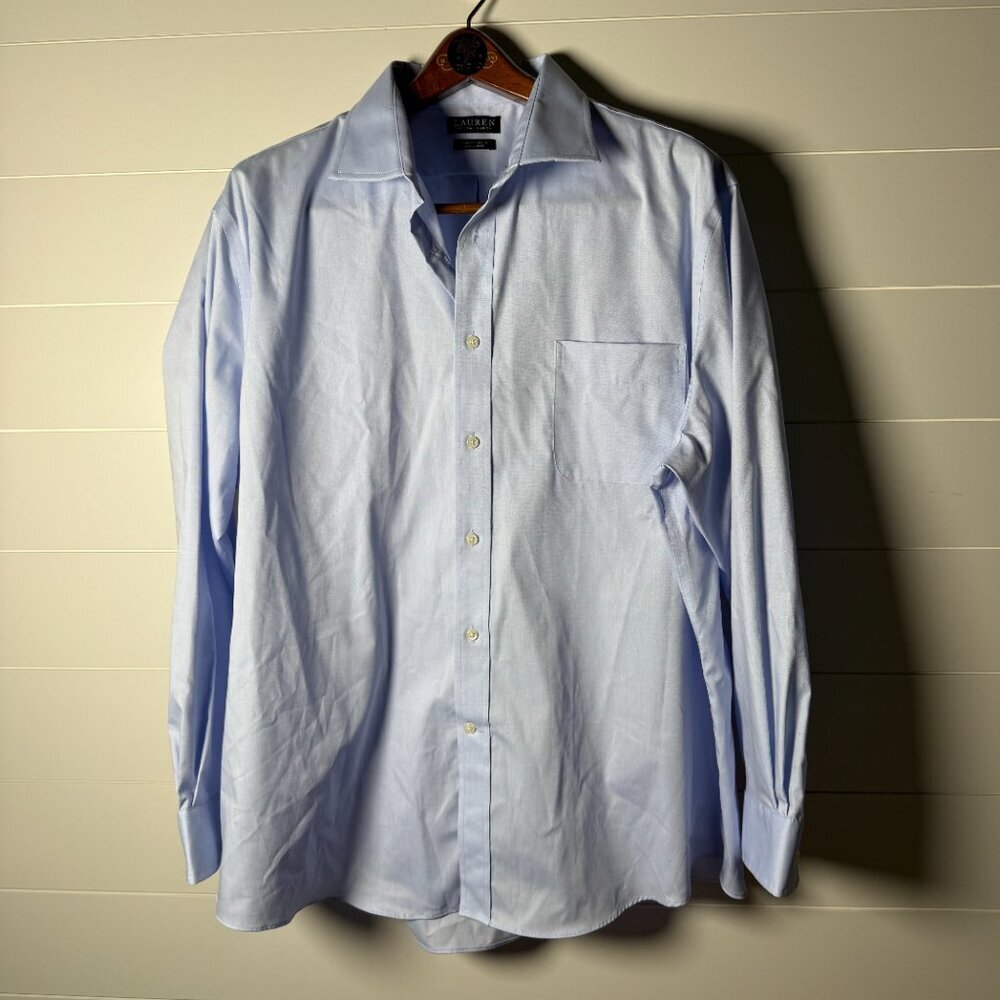 Ralph Lauren Black Label Dress Shirt Mens 18 1/2 34-35, 2xl Stretch Fabric